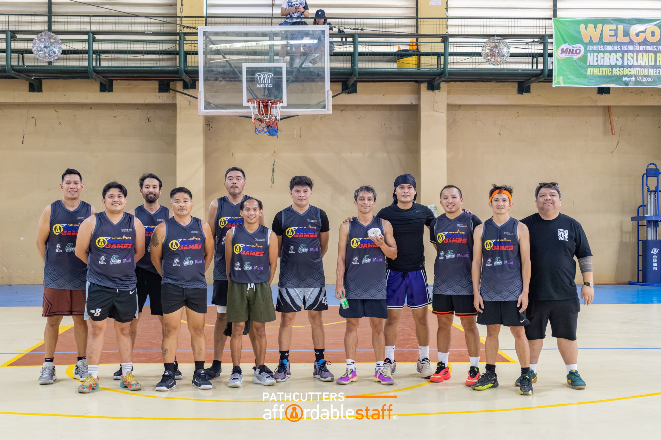 team photo from the basketball portion of the All-Star Games